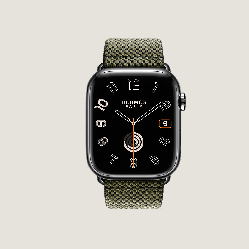 HERMES Apple Watch series 8 スペースブラック - 時計